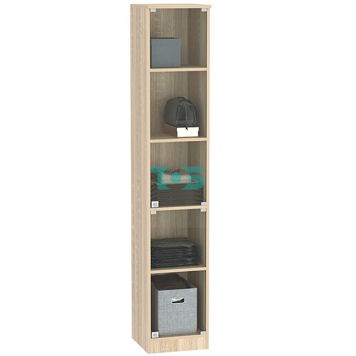 Шкаф-витрина офисная узкая ШВ-52