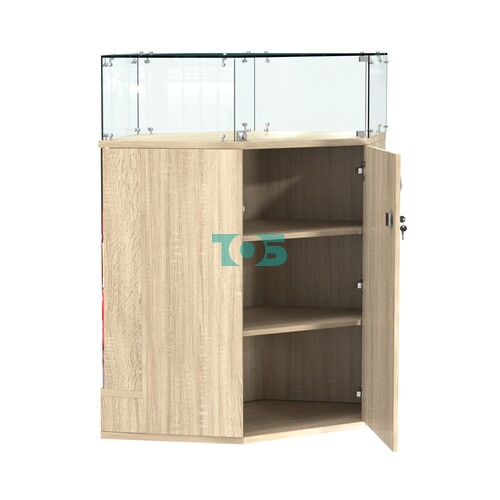 Прилавок со световым коробом угловой №6