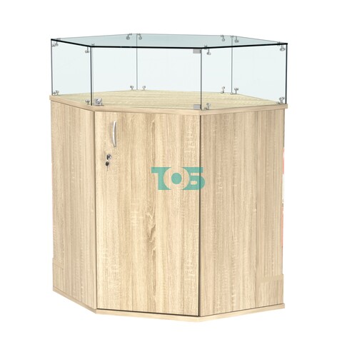 Прилавок со световым коробом угловой №6