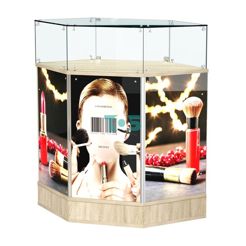 Прилавок со световым коробом угловой №6