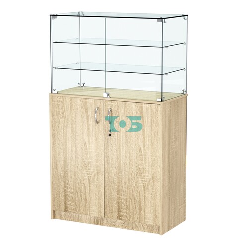 Прилавок со световым коробом и широкими полками №3