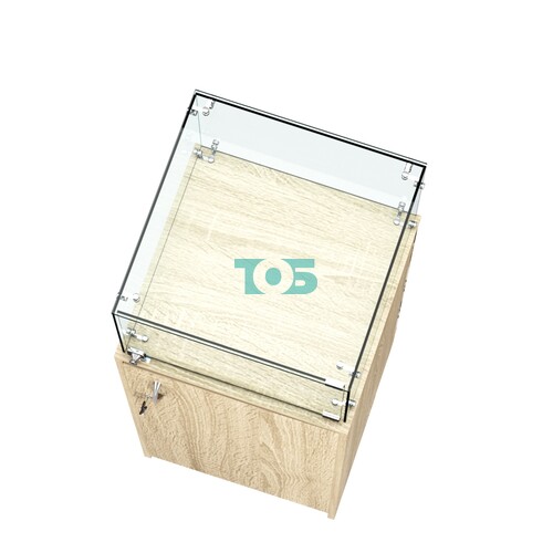 Прилавок со световым коробом квадратный №11