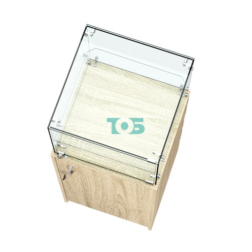 Прилавок со световым коробом узкий №12