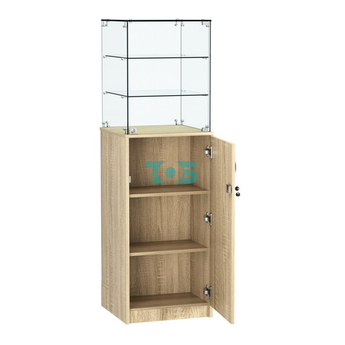 Прилавок со световым коробом и двумя полками №13