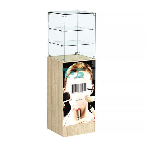 Прилавок со световым коробом и двумя полками №13