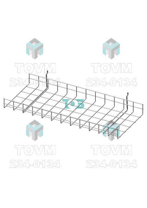Полка прямая на экономпанель ЭП.П01. (белый цвет) 