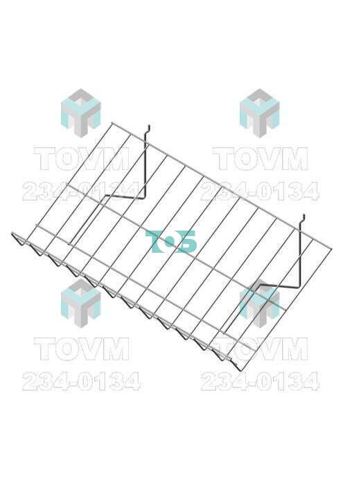 Полка наклонная 30° на эконмпанель ЭП.П02. (белый цвет)