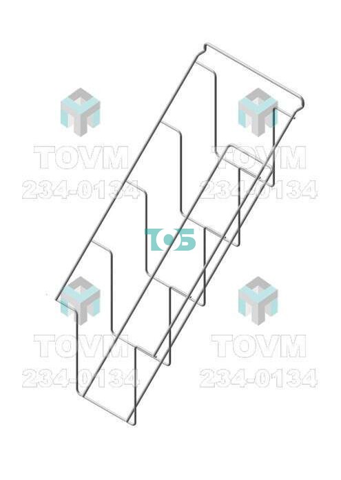 ЭП.П08. Полка наклонная 4 ячейки для колготок
