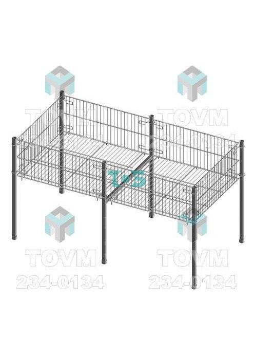 КРБ02 Корзина большая, глубина 255 мм (745x1355x695 мм)