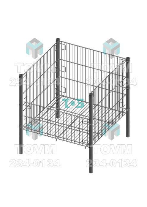 КРС02 Корзина средняя с низкой стенкой, глубина 510 мм (695х695х735 мм)