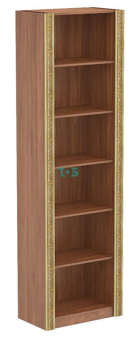 Торговый стеллаж с пятью полками и декором серии БАРОККО №БА-2В-400