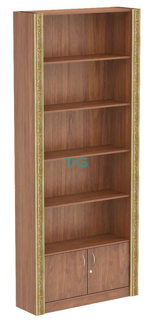 Торговый стеллаж с дверками в накопителе серии БАРОККО №БА-1ВД-300