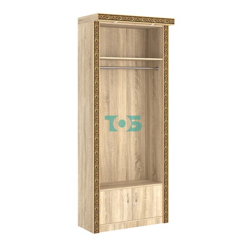 Торговый стенд для продажи платьев с подсветкой и декором БАРОККО №СТП-П-1