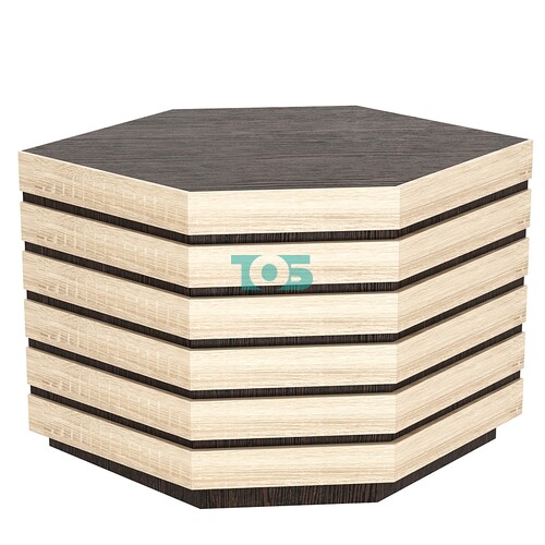 Торговый прилавок шестигранный с фасадными панелями №14Э