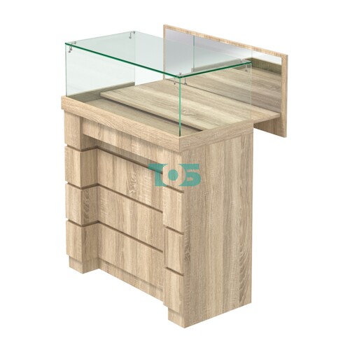 Торговый прилавок с утопленным фасадом широкий №УФ-1-900