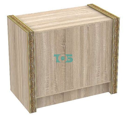 Недорогой торговый прилавок прямоугольный с декором серии БАРОККО №БА-ПЭ-1-900