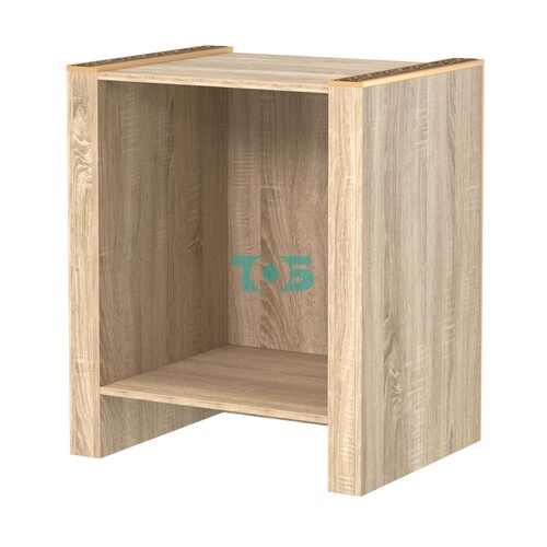 Недорогой прилавок полностью глухой с декоративными молдингами №ПДМ-5-600