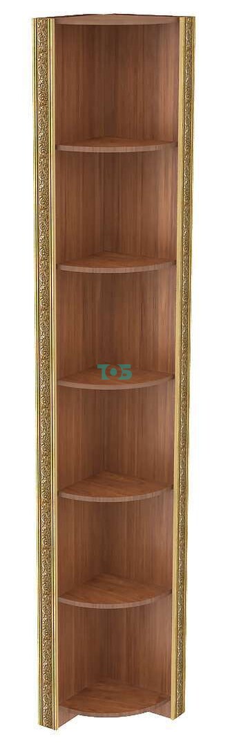 Торговый стеллаж внешнего угла с декором серии БАРОККО №БА-6В-300