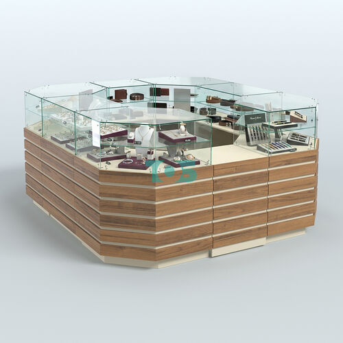 Торговый островок с декоративными накладками №2 восьмиугольный (6,48 кв.м)