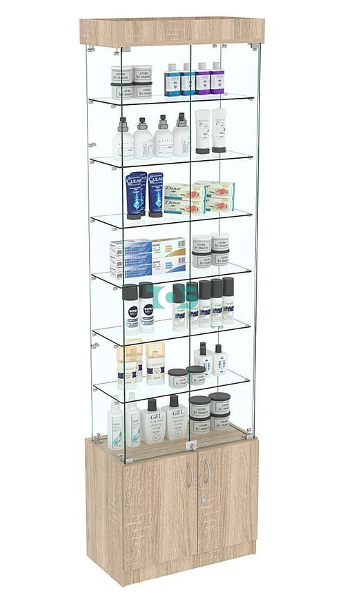 Узкая витрина с верхней подсветкой ИСТРА №31-600