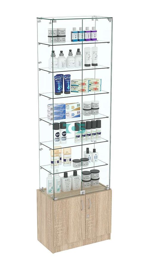 Узкая витрина с прозрачными стенками ИСТРА №33-600