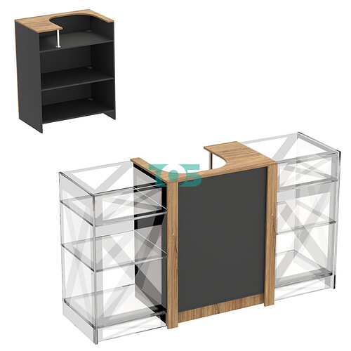 Прилавок из ДСП Модерн №1 под кассу центральный