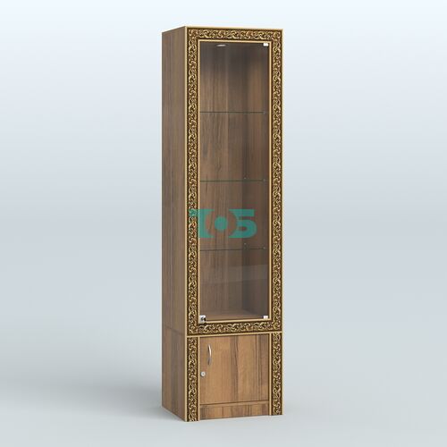 Витрина из ДСП с декором №ВБА-2