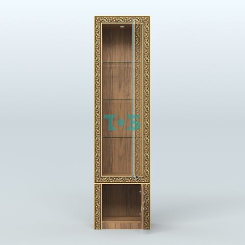 Витрина из ДСП с декором №ВБА-2