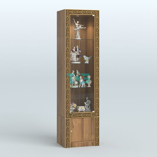 Витрина из ДСП с декором №ВБА-2