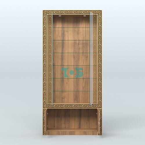 Витрина закрытая с декором №ВБА-31