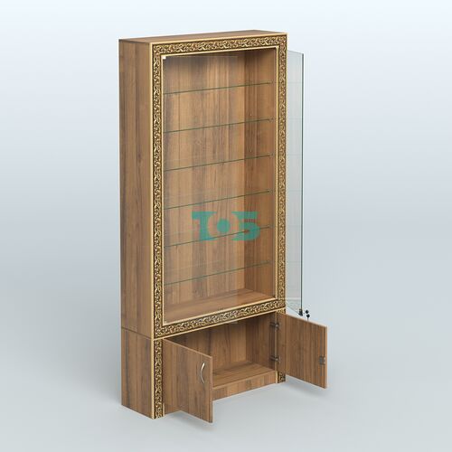 Витрина закрытая с декором №ВБА-31