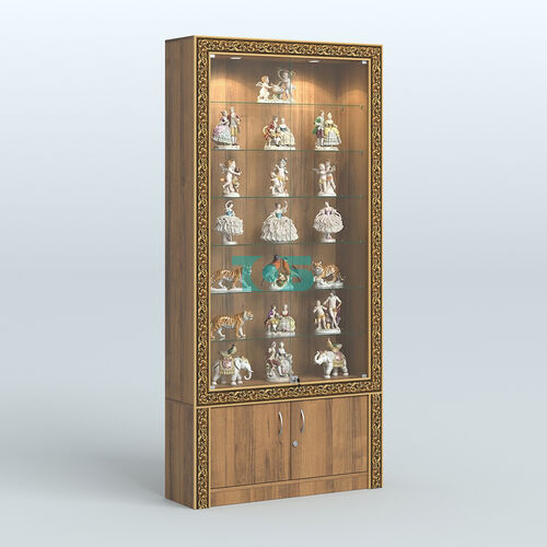 Витрина закрытая с декором №ВБА-31