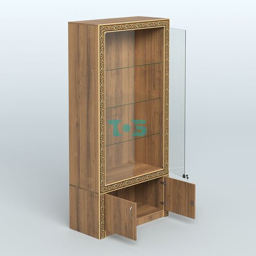 Витрина с декором и дверками №ВБА-1