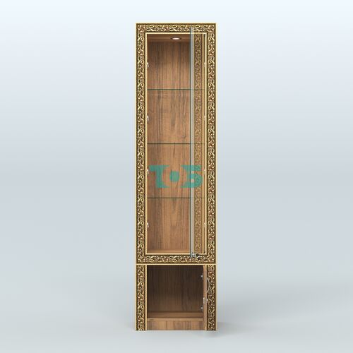 Витрина с декором и накопителем №ВБА-2С