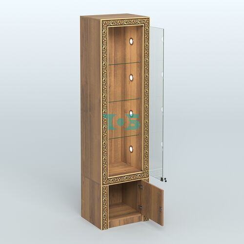 Витрина с декором и накопителем №ВБА-2С