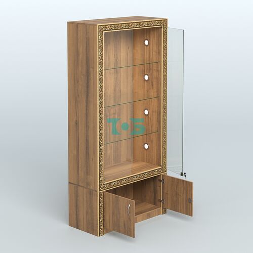 Витрина с декором и тумбой №ВБА-1С