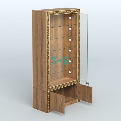 Витрина отдельно-стоящая с декором №ВБА-501С