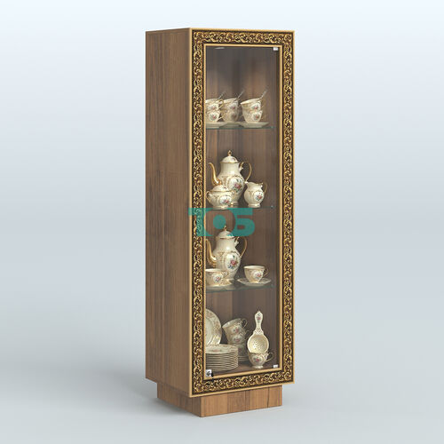 Низкая витрина из ДСП с декором НБА-1