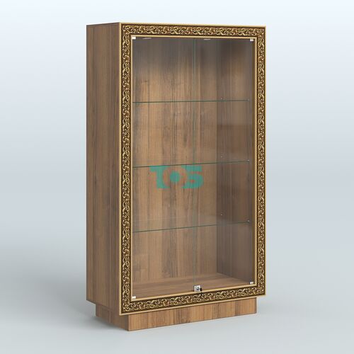 Низкая витрина с декором и верхней подсветкой НБА-5