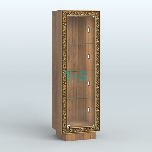 Низкая витрина с декором на цоколе НБА-1С