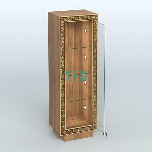 Низкая витрина с декором на цоколе НБА-1С