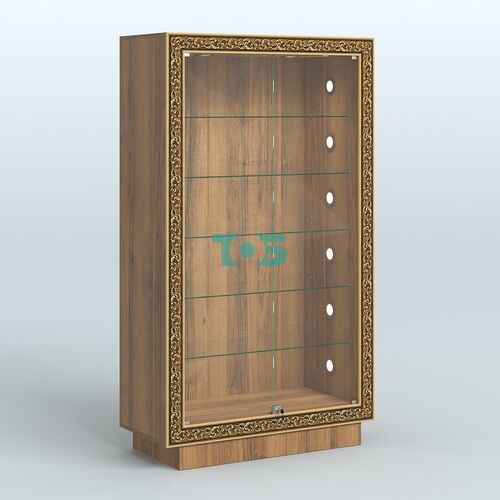 Низкая витрина с декором и замком НБА-505С