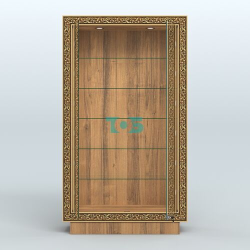 Низкая витрина с декором и замком НБА-505С