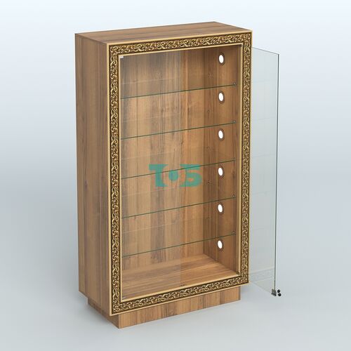 Низкая витрина с декором и замком НБА-505С