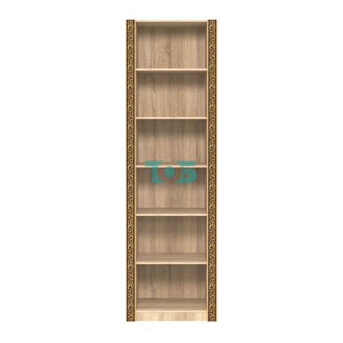 Торговый открытый стеллаж с декором СБА-2В-400