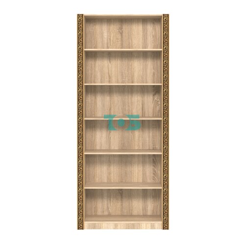 Торговый стеллаж с декором и шестью полками СБА-1В-300