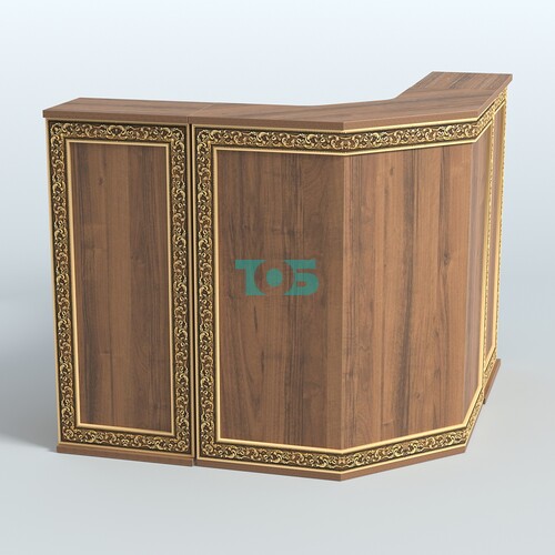 Ресепшен Г-образный серии БАРОККО №4