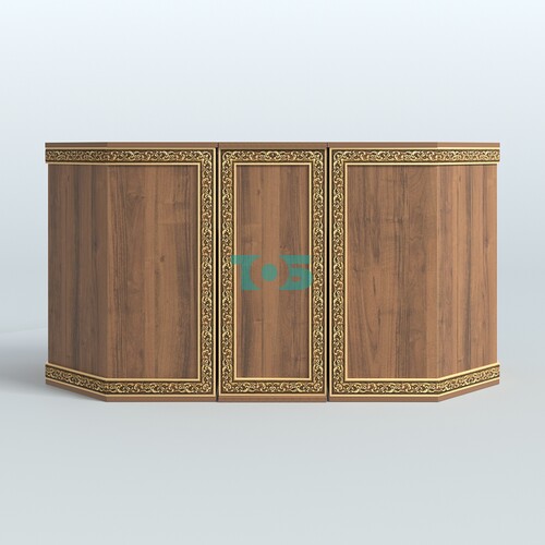 Ресепшен П-образный серии БАРОККО №6