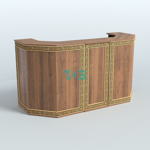 Ресепшен П-образный серии БАРОККО №6