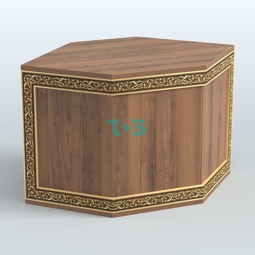 Стол-ресепшен шестигранный серии БАРОККО №3